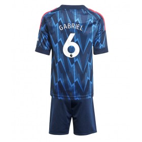 Baby Fußballbekleidung Arsenal Gabriel Magalhaes #6 Auswärtstrikot 2025-26 Kurzarm (+ kurze hosen)